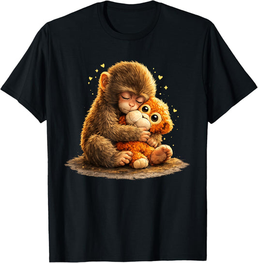 Monkey Punch Baby Graphic Little Punch Big Love T-Shirt - T-Shirt | Black