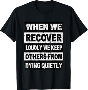 Retro Addiction Recovery Shirts Narcotics Anonymous Sobriety T-Shirt - T-Shirt | Black