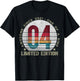 4 Year Old Gifts Vintage 2021 Limited Edition 4th Birthday T-Shirt - T-Shirt | Black