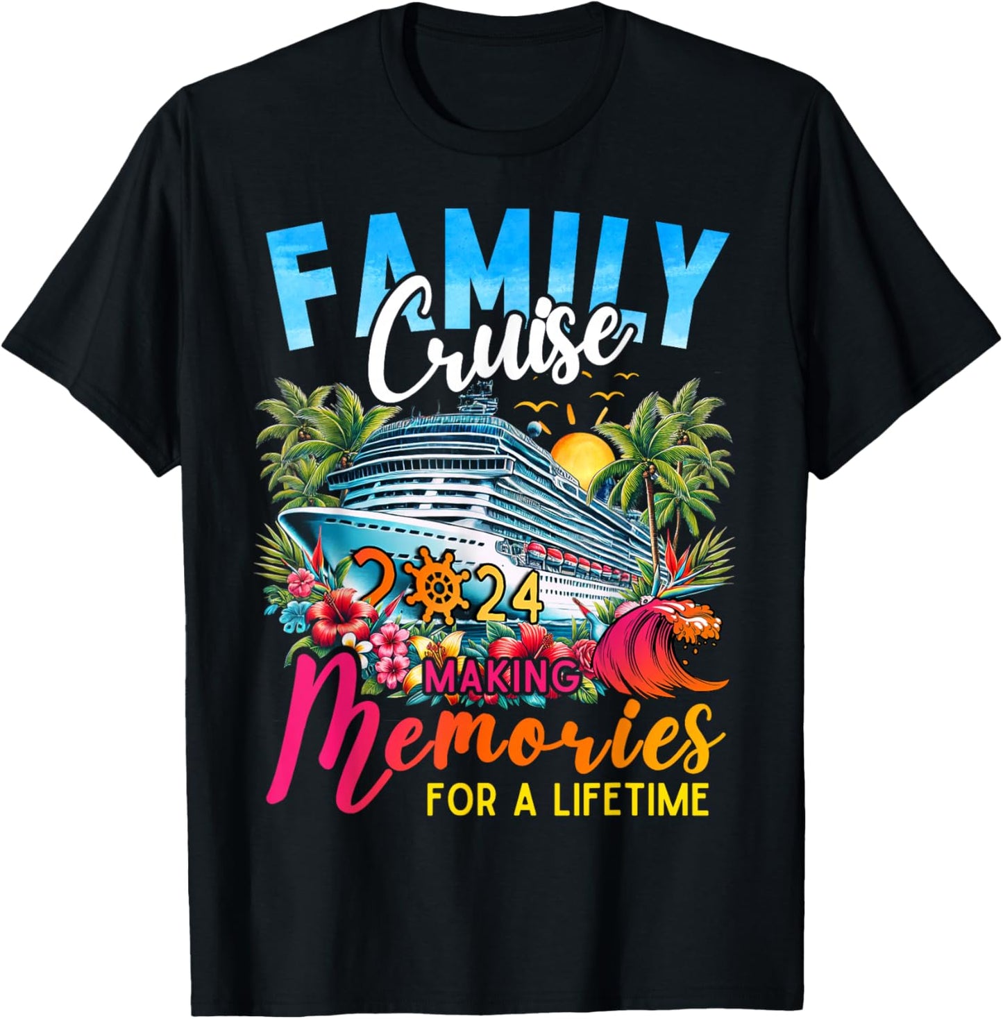 Family Cruise 2024 Reunion Matching Friend Vacation Women T-Shirt - T-Shirt | Black
