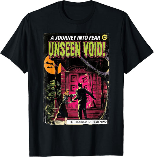 Unseen Void Vintage Horror Comic Book Cover T-Shirt - T-Shirt | Black