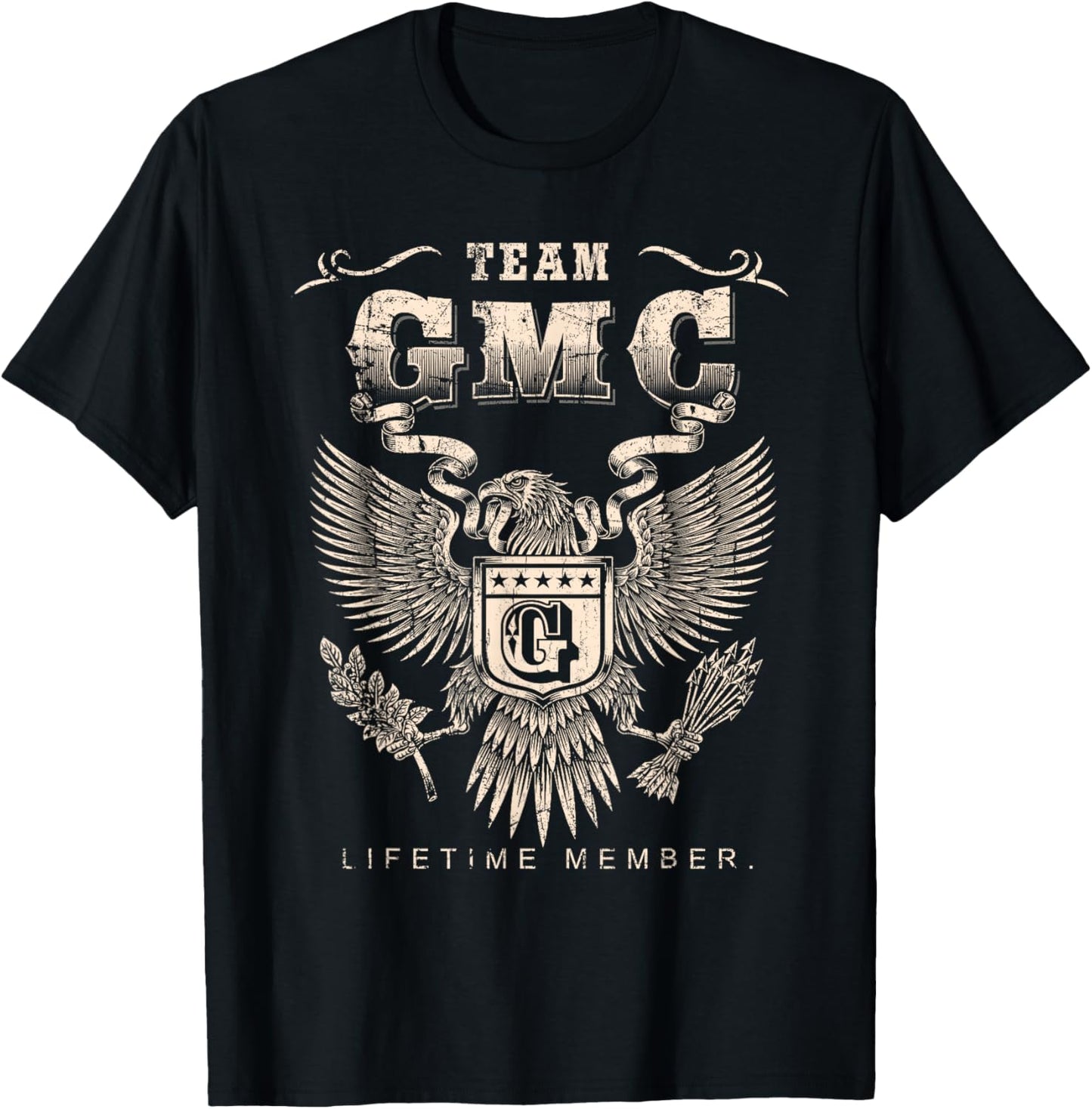 Team Gmc Lifetime Member - Gmc Name T-Shirt - T-Shirt | Black