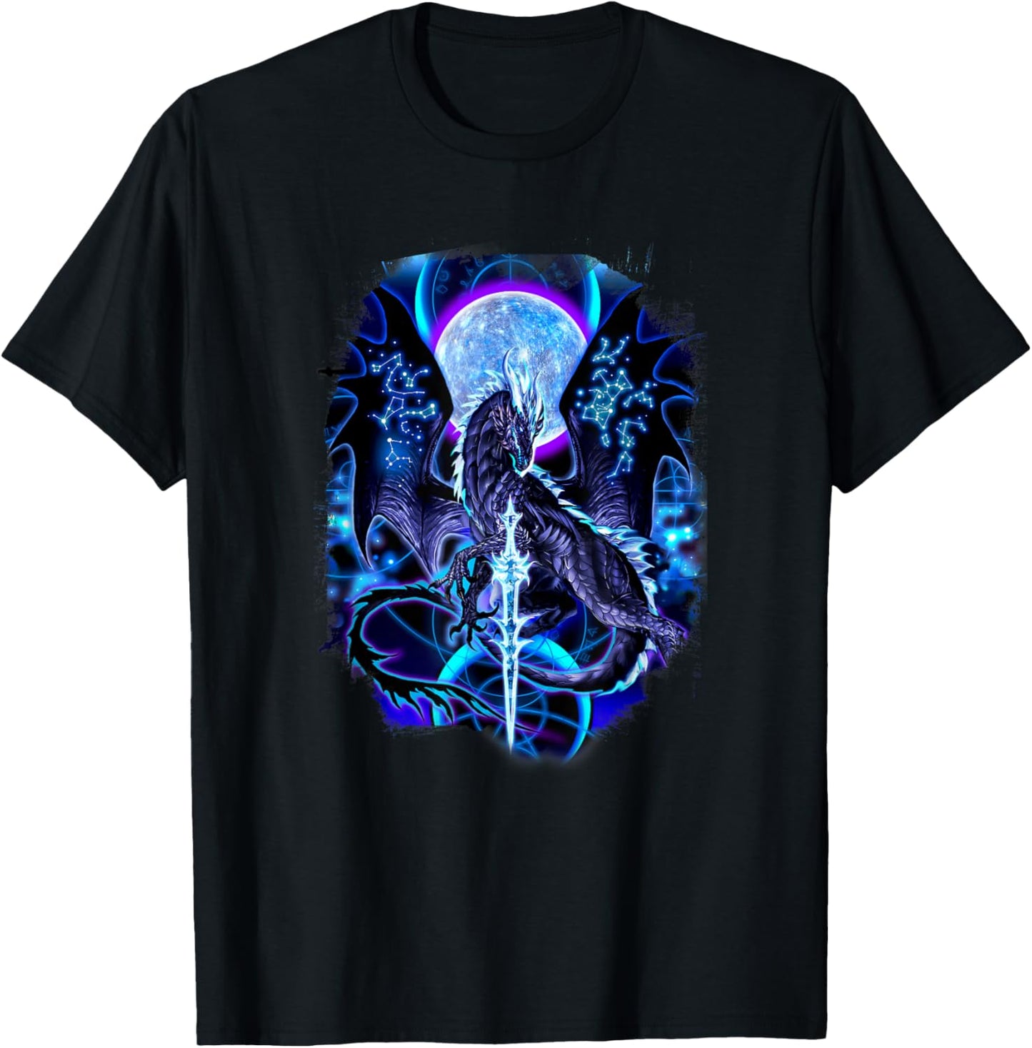 Ruth Thompson Art, Dragon Dragonblade Nightblade T-Shirt - T-Shirt | Black
