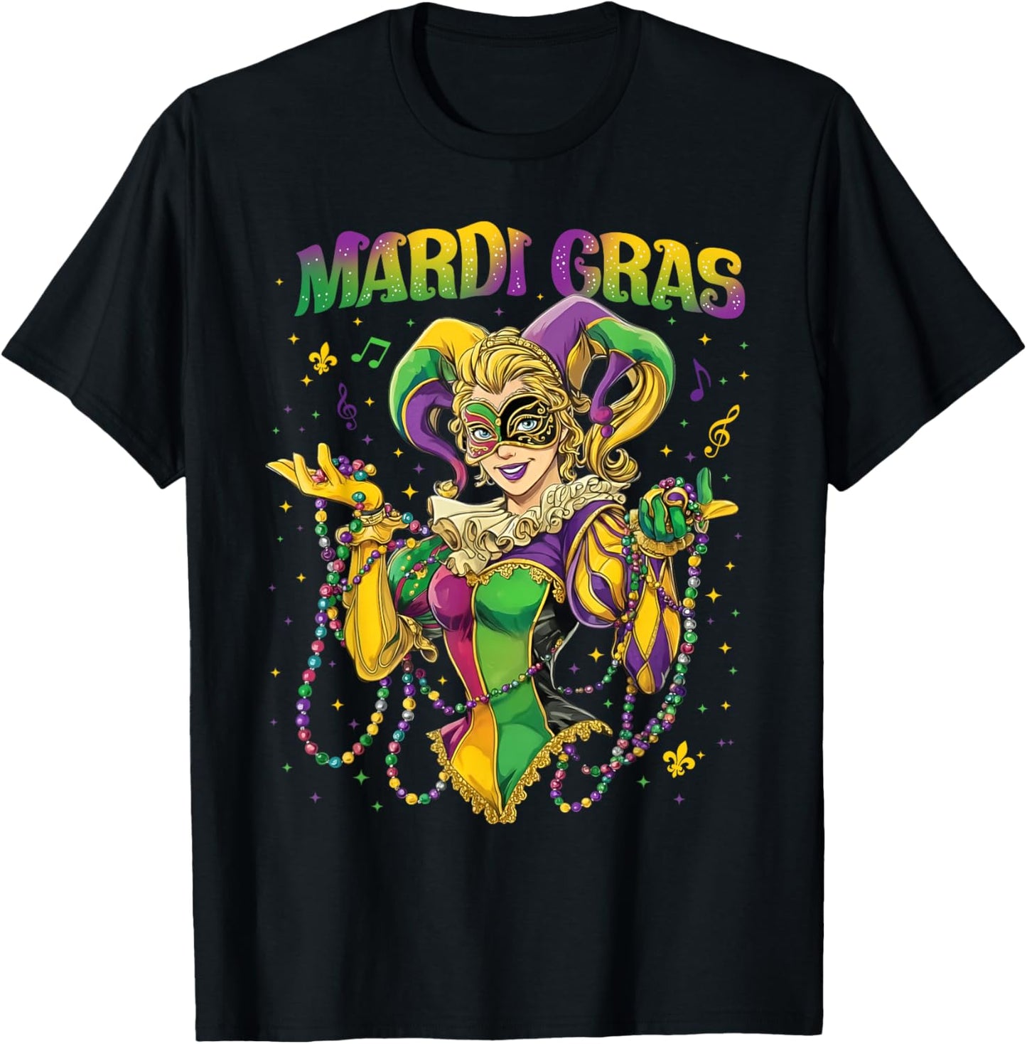 Retro Nawlins for The Mardi Gras Carnival of New Orleans 2026 T-Shirt - T-Shirt | Black