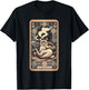 High Priestess Tarot Card Siamese Cat Smoking Weed Cannabis T-Shirt - T-Shirt | Black