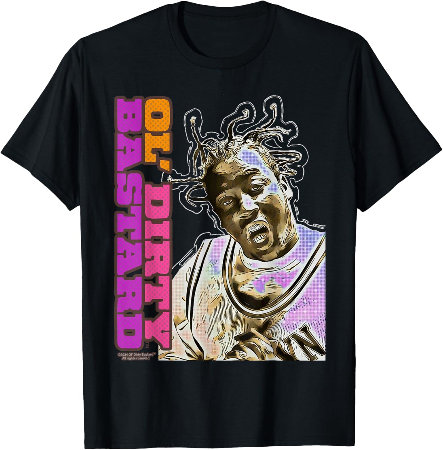 ODB Ol Dirty Ba--ard Icon Retro Comic Hip Hop Gangsta Rap T-Shirt - T-Shirt | Black