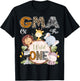Gma Of The Wild One 1St Birthday Safari Woodland T-Shirt - T-Shirt | Black