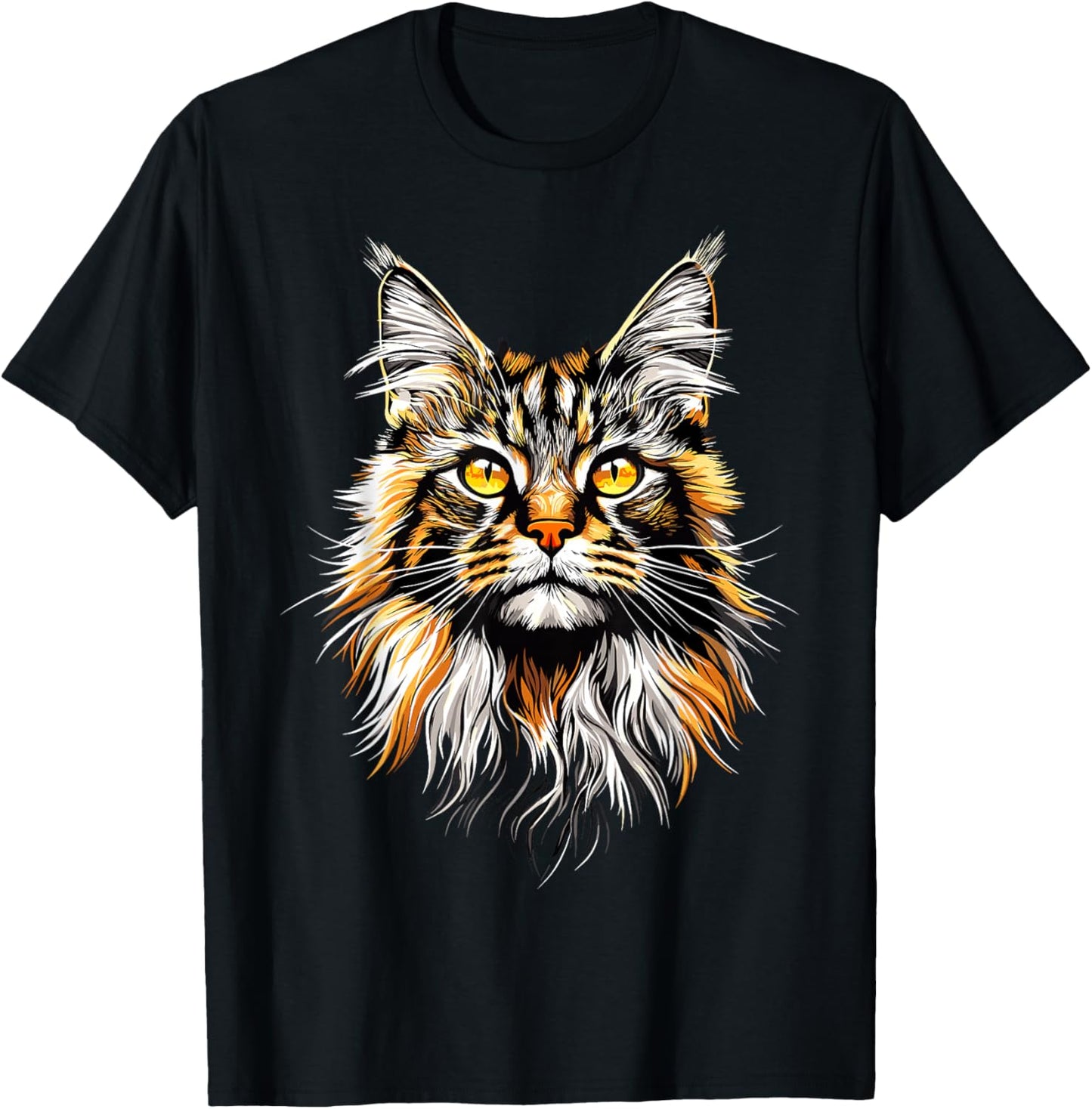 Maine Coon Cat Lovers Cute Funny Maine Coon Cats Lover T-Shirt - T-Shirt | Black