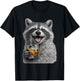 Funny Raccoon Design, Silly Meme, Danke Memes, 90s Vintage T-Shirt - T-Shirt | Black