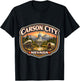 Carson City Nevada Souvenir State Capital Retro Vintage T-Shirt - T-Shirt | Black
