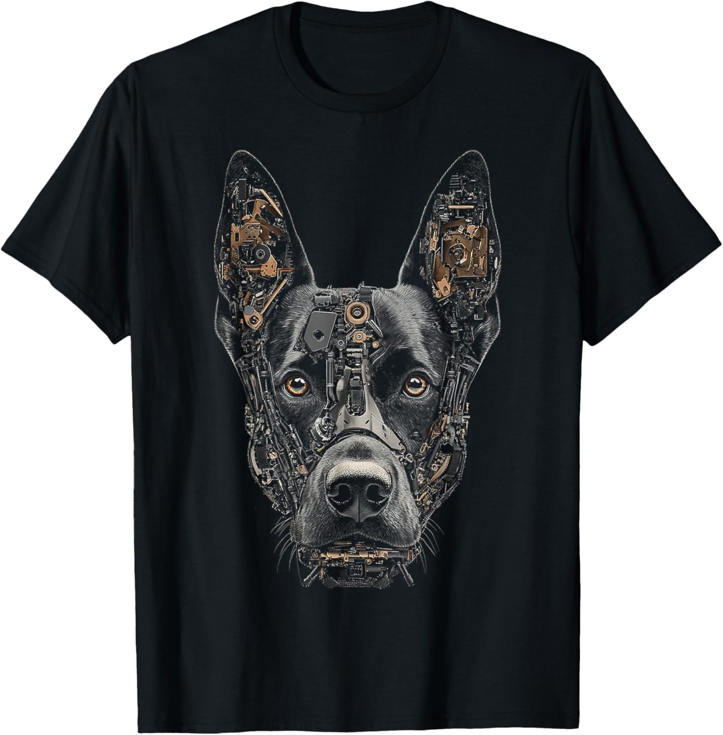 Belgian Malinois Dog Graphic Pet Art Belgian Malinois Women Kids T-Shirt - T-Shirt | Black