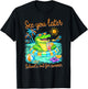 See You Later School’s Out for Summer Alligator Teacher Kids T-Shirt - T-Shirt | Black