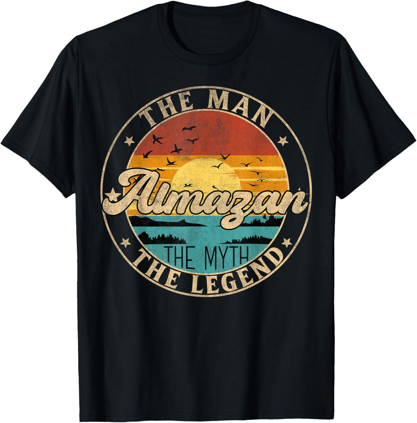 ALMAZAN The Man The Myth The Legend First Name T-Shirt - T-Shirt | Black