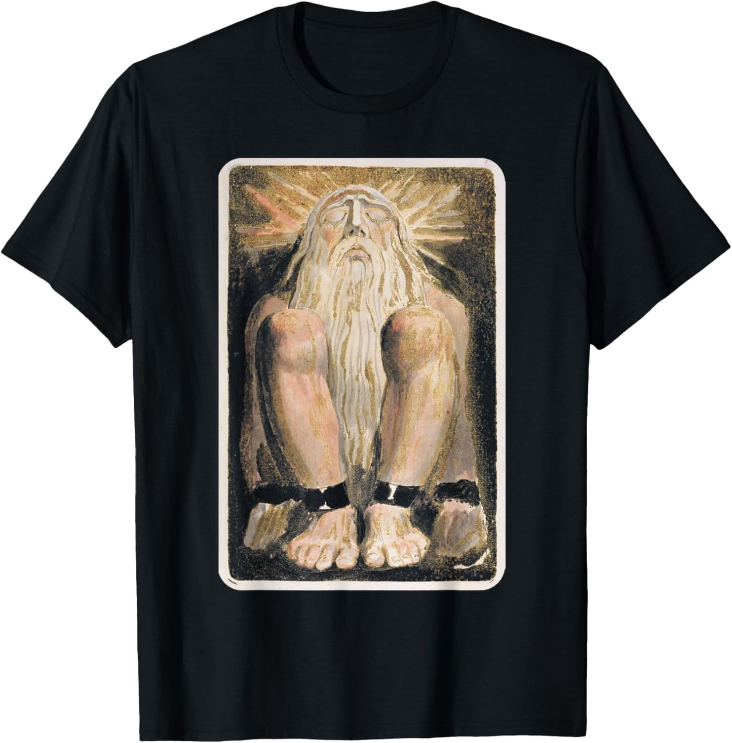 William Blake - Man with beard Art Symbolism Mysticism Magic T-Shirt - T-Shirt | Black