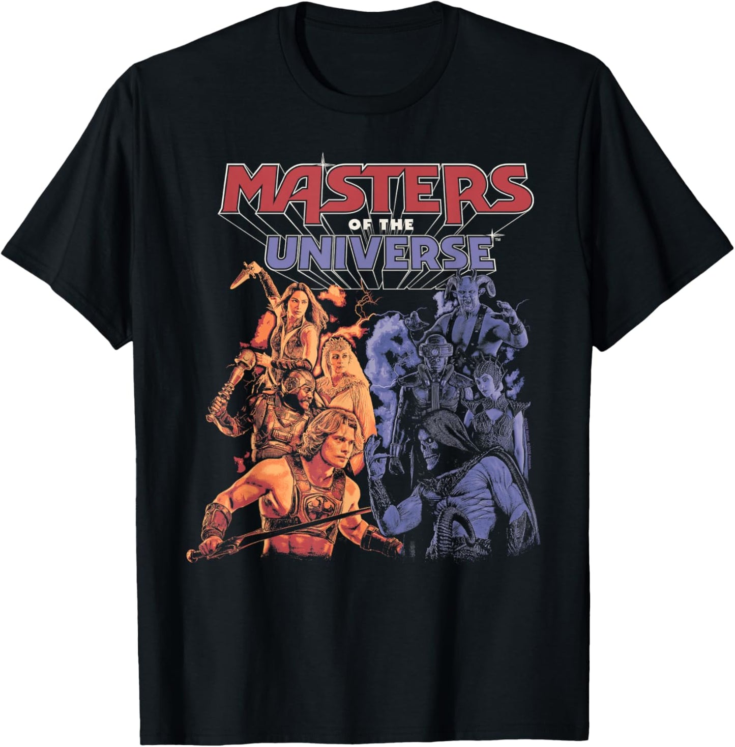 Masters of The Universe: Character Collage T-Shirt - T-Shirt | Black