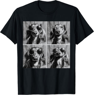 Funny Dachshund Sunglasses T-Shirt - T-Shirt | Black