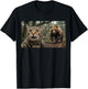 Funny Hiking Cat Selfie with Chasing Grizzly Bear Outdoor T-Shirt - T-Shirt | Black
