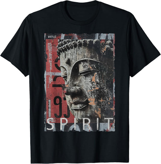 Hip Hop Y2K Vintage Hipster Retro Edgy Streetwear Buddha T-Shirt - T-Shirt | Black