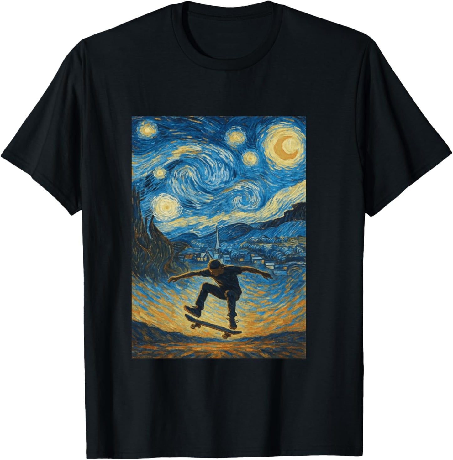 Skateboard , Skaters, Teens, Boys and Girls T-Shirt - T-Shirt | Black
