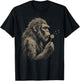 Blowing Wishes, Bigfoot Blowing Dandelion T-Shirt - T-Shirt | Black