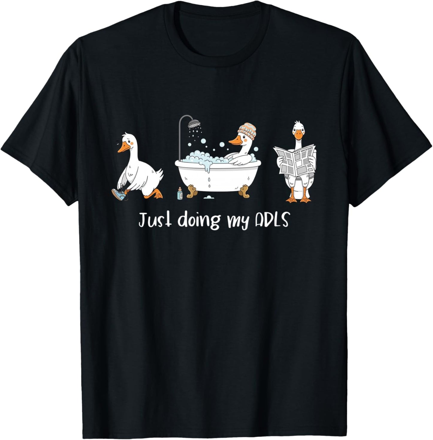 Just Doing My ADLS Silly-Goose OTA Occupational Therapist T-Shirt - T-Shirt | Black