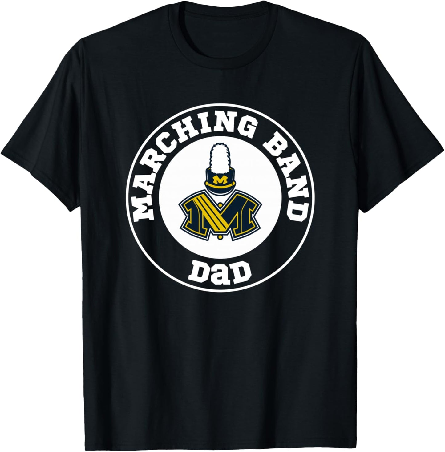 Monroe Hornets Band Boosters Marching Band Dad Solid T-Shirt - T-Shirt | Black