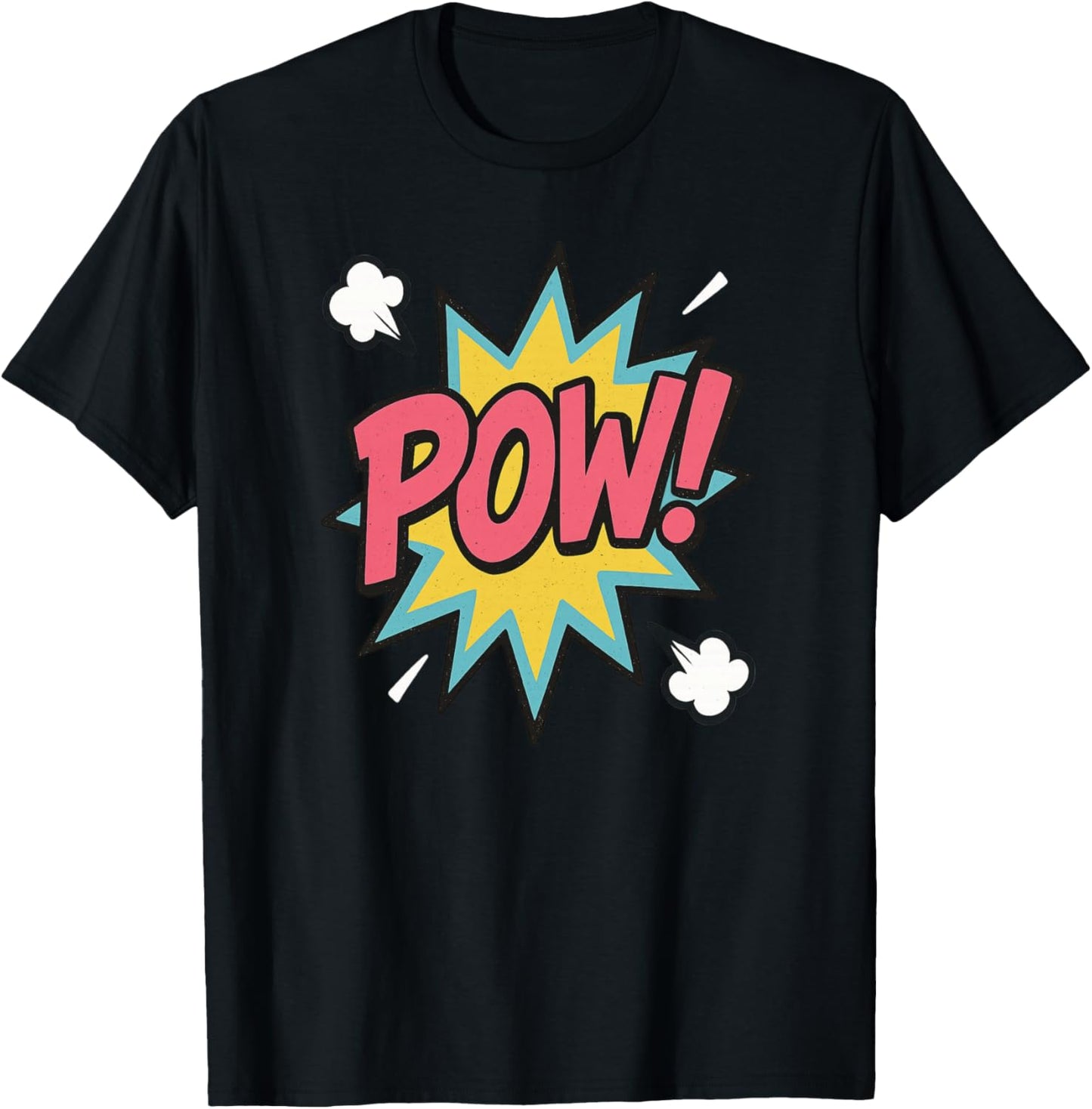 Pow! Superhero Comic Book Bubble T-Shirt - T-Shirt | Black
