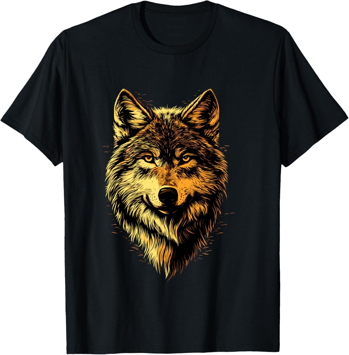 Loup Motif J'aime Les Loups Meute de Loups Loup Sauvage Manche Longue T-Shirt - T-Shirt | Black