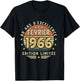 February 1966 Birthday Gift February 1966 60 Years Man T-Shirt - T-Shirt | Black