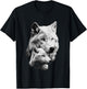 Wolf and Cub Men Wolf Lovers Women Wolf T-Shirt - T-Shirt | Black
