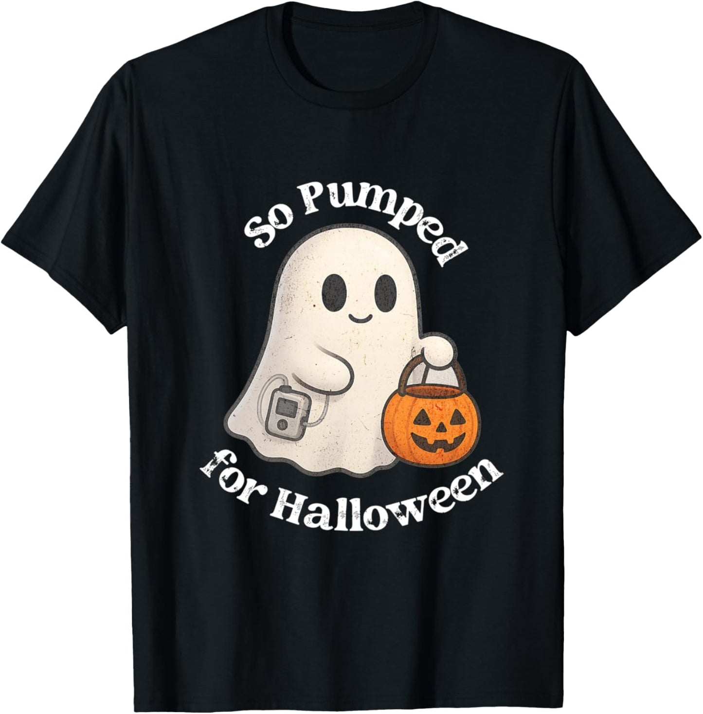 So Pumped for Halloween Type 1 Diabetes Kids Insulin Pump T-Shirt - T-Shirt | Black