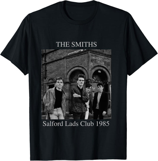 The Smiths Morrissey Salford Lads Club 1985 Stephen Wright Manche Longue T-Shirt - T-Shirt | Black