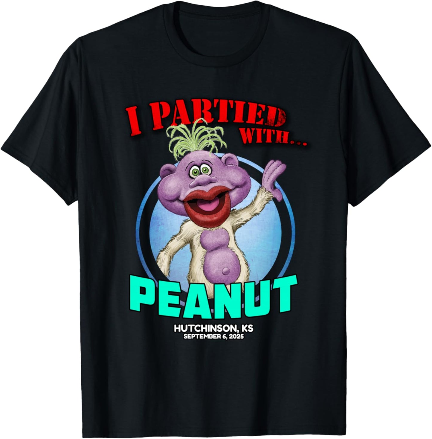 Peanut Hutchinson, KS (2025) T-Shirt - T-Shirt | Black