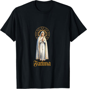 Marian apparition Our Lady of Fatima in Portugal in 1917 T-Shirt - T-Shirt | Black