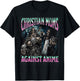 Christian Moms Against Anime Funny Hard Skeleton Meme T-Shirt - T-Shirt | Black