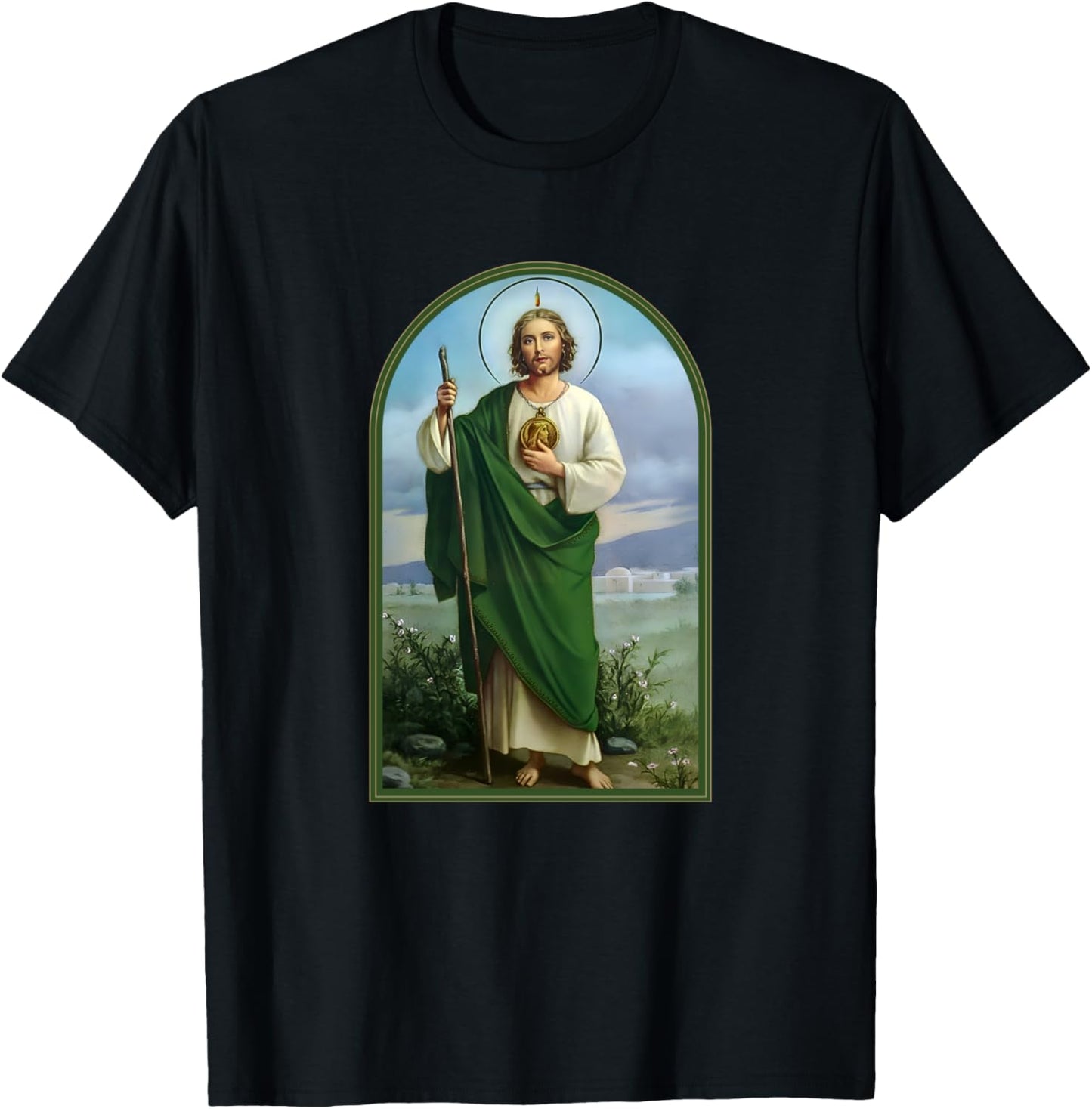 San Judas Tadeo Saint Jude Thaddeus T-Shirt - T-Shirt | Black