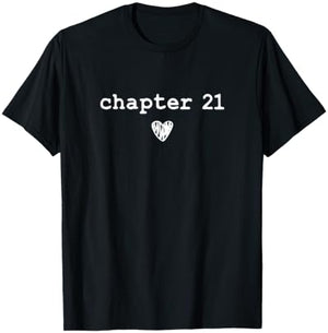 Chapter 21 | Book Lovers Readers & Authors 21st Birthday T-Shirt - T-Shirt | Black
