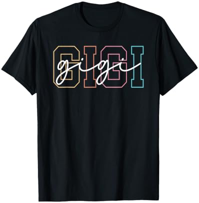 Gigi Grandma Gigi Grandmother Boho Gigi T-Shirt - T-Shirt | Black