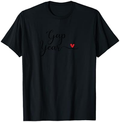 Gap Year Heart Gift T-Shirt - T-Shirt | Black