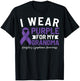 I Wear Purple For My Grandma Hodgkin's Lymphoma Awareness T-Shirt - T-Shirt | Black
