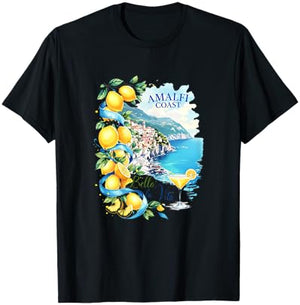 Amalfi Coast Capri Zitrone Italien Bella La Vita Italia Souvenir T-Shirt - T-Shirt | Black