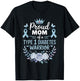 Proud Mom of Type 1 Diabetic Warrior Design Diabetes T-Shirt - T-Shirt | Black
