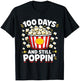 100th Day of School Popcorn 100 Days and Still Poppin Kids T-Shirt - T-Shirt | Black